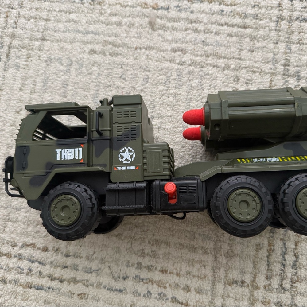 Truck with rocket launchers